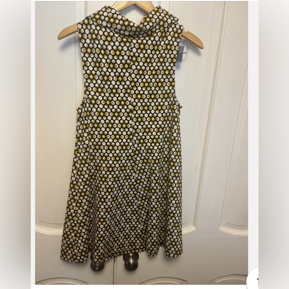 Free People Sleeveless Sabrina Swing
Dress Beige Gold-Green Black
Geometric L